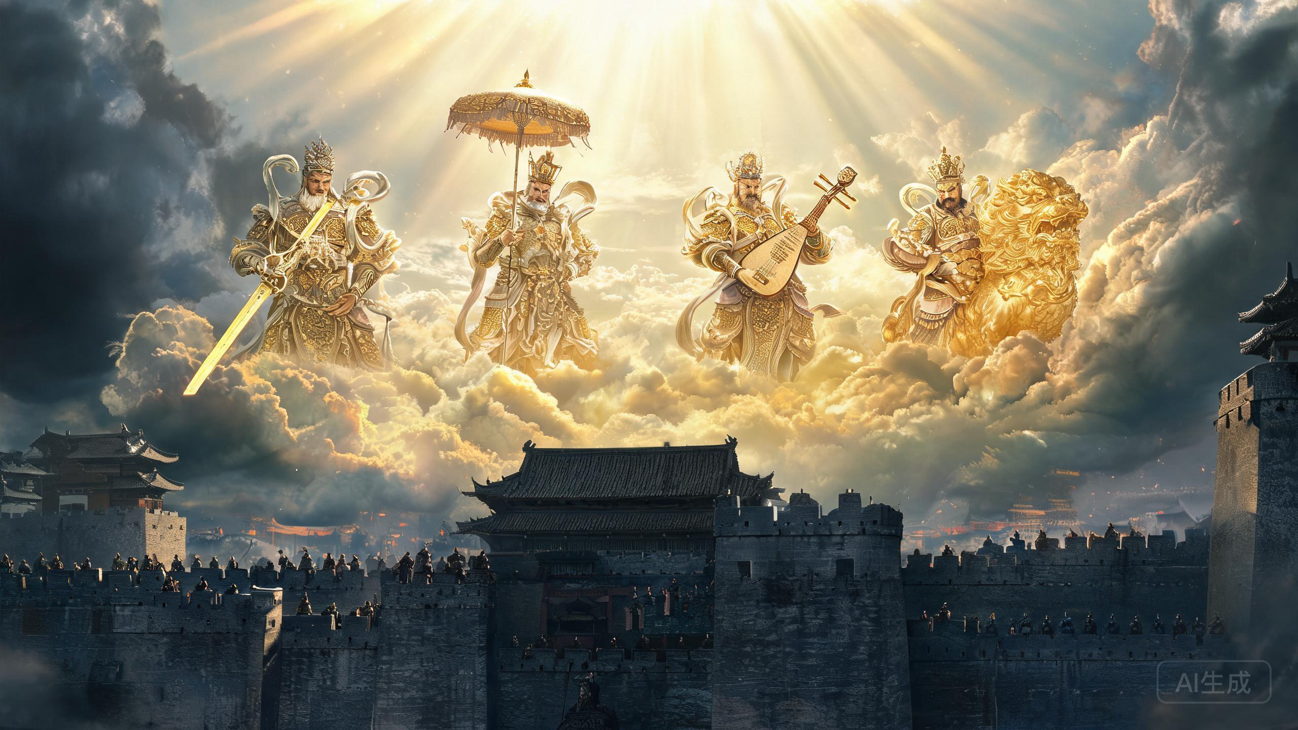 魔家四将围西岐